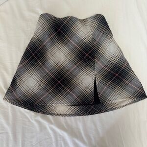 Plaid Mini Skirt Preppy